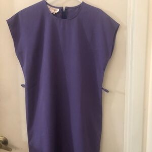 Purple simple straight Women’s Dress with Zipper, size 8
